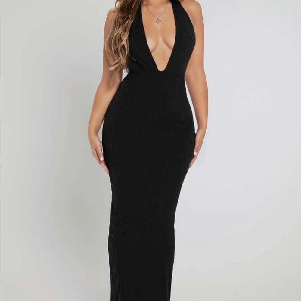 SHEIN backless dress